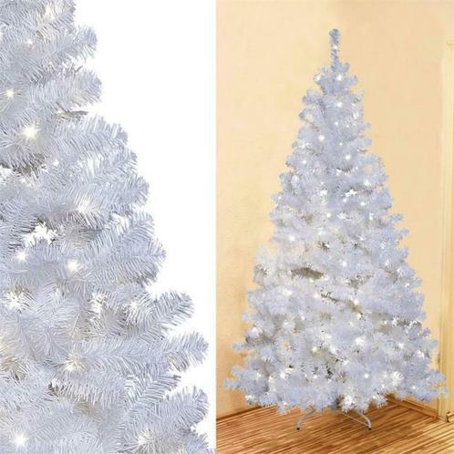 Witte Kunst-Kerstboom 240cm. Incl Verlichting Met 8 Funkties, Diversen, Kerst, Nieuw, Ophalen of Verzenden