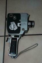 Vintage Camera Cinemax 8EE - 70s avec sa housse en cuir noir, Appareil photo, Utilisé, Enlèvement ou Envoi