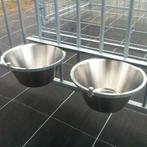 Dubbele drinkset voor kennel, Dieren en Toebehoren, Honden-accessoires, Ophalen of Verzenden, Nieuw