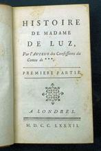 Duclos 1782 Histoire de Madame de Luz, Antiquités & Art, Enlèvement ou Envoi