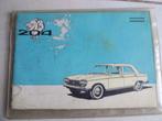 Peugeot 204 1965 gebruikershandleiding, Ophalen of Verzenden