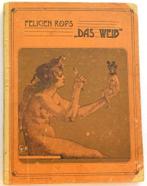 Félicien Rops [1905] Das Weib Portfolio met 30 platen Stern, Enlèvement ou Envoi