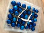 Onbreekbare matte en blinkende BLAUWE kerstballen (72 stuks), Hobby en Vrije tijd, Feestartikelen, Versiering, Ophalen of Verzenden