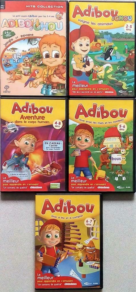 5 CD -ROM La série Abidou pour apprendre en s'amusant, Consoles de jeu & Jeux vidéo, Jeux | PC, Comme neuf, Aventure et Action