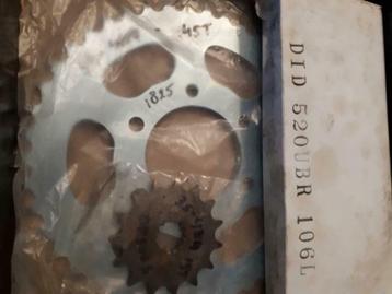 Suzuki DR 500 S-X,Z 81/83 kettingset DID 520, Motoren, Ophalen of Verzenden, Nieuw