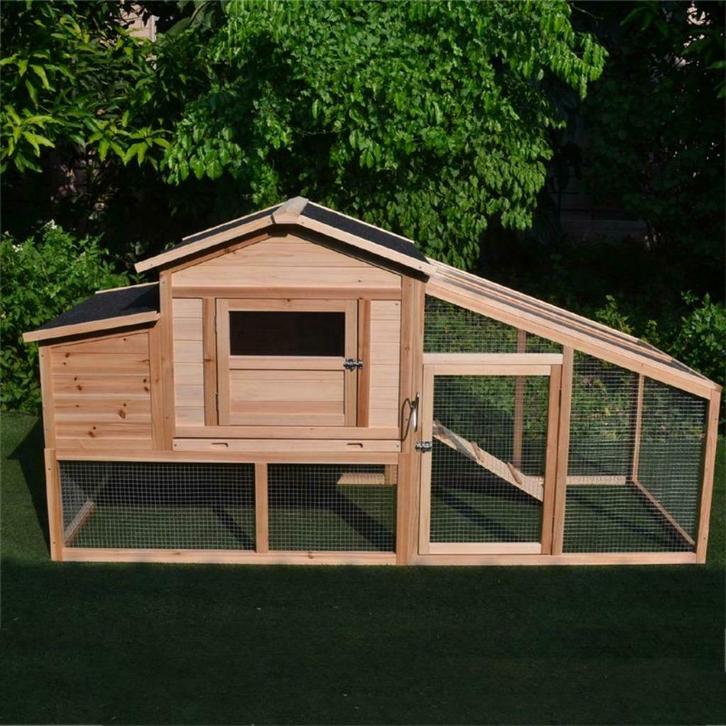 Poulailler XXL abri poule GEANT enclos poule oie canard coq, Dieren en Toebehoren, Pluimvee | Toebehoren, Nieuw, Kippenhok of Kippenren