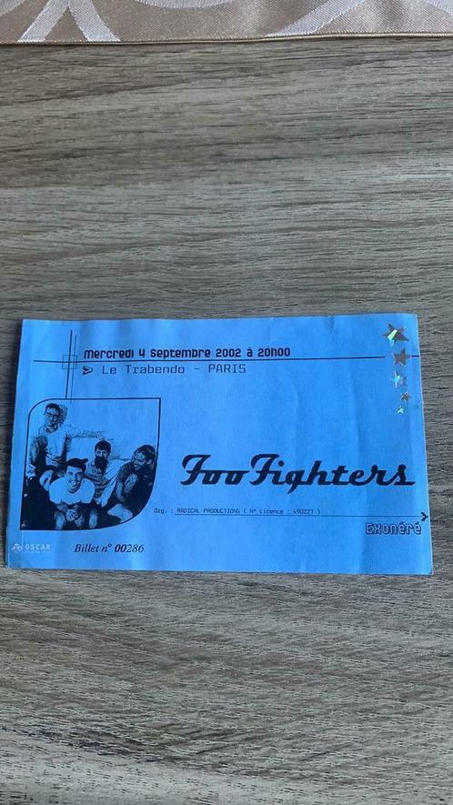 Verzamelen tickets: Foo Fighters 2002 in Parijs, Tickets en Kaartjes, Sport | Voetbal