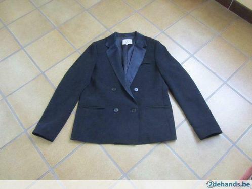Essentiel zwart/donkerblauw jasje met blinkend kraagje 40, Vêtements | Femmes, Vestes & Costumes, Porté, Manteau, Taille 38/40 (M)