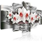 42 Modern Bloemen 5 Luik Canvas Schilderij XXL 200x100 Nieuw, Ophalen of Verzenden