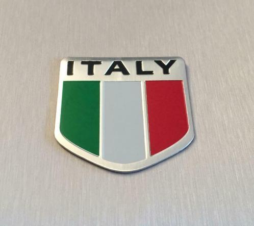 Nieuw : Italië Embleem Metaal ( Schild ) / Sticker, Autos : Divers, Autocollants de voiture, Envoi