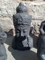 statue visage de shiva 30 cm en pierre reconstituée, Jardin & Terrasse, Statues de jardin, Pierre, Enlèvement ou Envoi, Neuf
