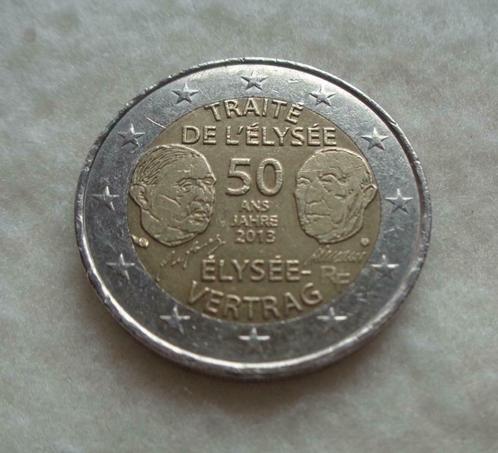 Pièce de 2 Euros Commémoratives "Traité de l'Élysée" 2013. 4, Postzegels en Munten, Munten | Europa | Euromunten, 2 euro, Duitsland