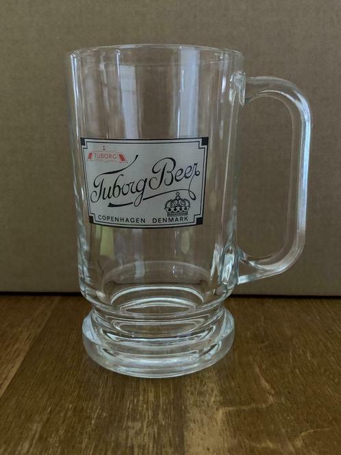 Tuborg glas bier Kopenhagen Denemarken, Verzamelen, Biermerken, Zo goed als nieuw, Glas of Glazen, Overige merken, Ophalen of Verzenden