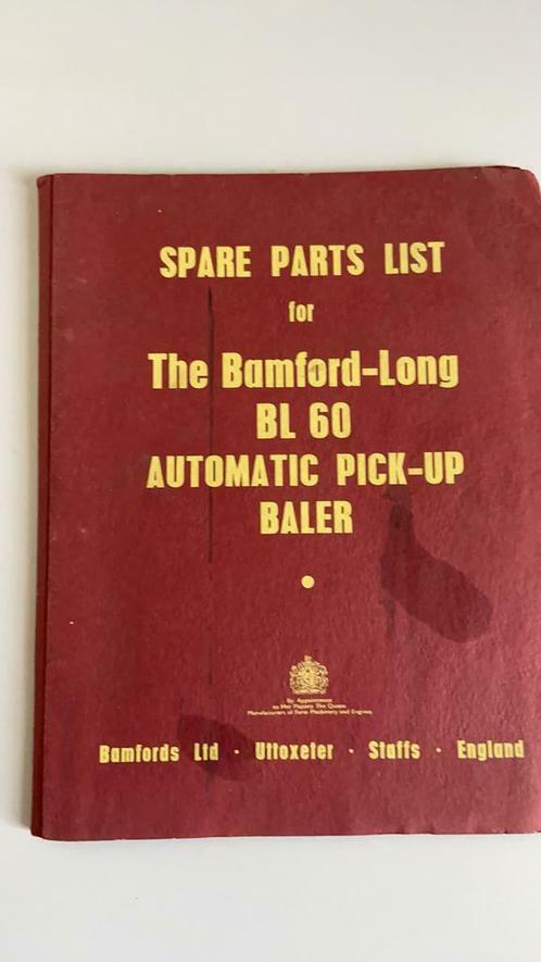 Vervangstukken Bamford BL 60 pick-up balenpers, Articles professionnels, Agriculture | Outils, Cultures, Moissonneuse