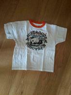 T-shirt, korte mouw, maat 110, wit met oranje, Kinderen en Baby's, Kinderkleding | Maat 110, Gebruikt, Jongen of Meisje, Ophalen of Verzenden