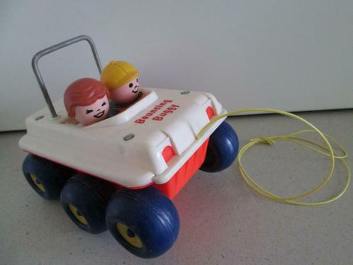 Fisher-Price; vintage nr 122 Bouncing Buggy van 1973, Kinderen en Baby's, Speelgoed | Fisher-Price, Gebruikt, Duw- of Trekspeelgoed