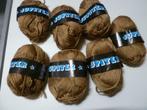 7 pelotes fil à tricoter 40gr brun 100% acryl. aiguille 3,5, Laine ou Fils, Comme neuf, Enlèvement ou Envoi, Tricot ou Crochet