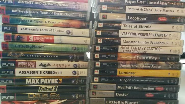 Lot de jeux vidéo PS2, PS3, PSP, PSVita, Wii, Games en Spelcomputers, Games | Overige, Zo goed als nieuw, Overige genres, Ophalen of Verzenden