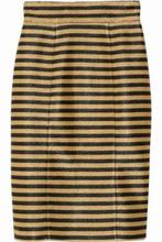 ZGAN Burberry gestreepte 'raffia' kokerrok, Kleding | Dames, Overige kleuren, Verzenden, Zo goed als nieuw, Maat 36 (S)