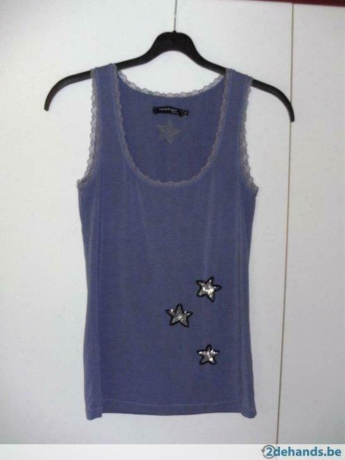 Blauwviolet topje (Vue sur mer), Kleding | Dames, T-shirts, Gedragen, Maat 36 (S), Paars, Ophalen of Verzenden