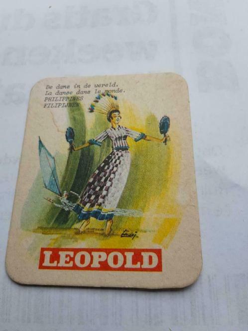 oude bierkaartje: Leopold   dans Filipijnen, Collections, Marques de bière, Enlèvement ou Envoi
