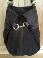 Sac à main en daim marron, modèle loose, Hauteur: 40 cm, Enlèvement ou Envoi, Utilisé, Brun, Sac à main