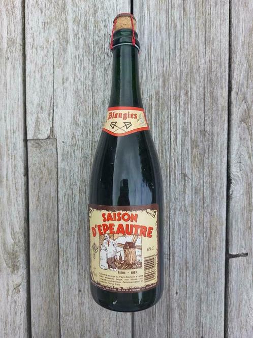Oude bierfles Saison d' Epeautre 75 cl (ongeopend), Verzamelen, Biermerken, Nieuw, Ophalen of Verzenden
