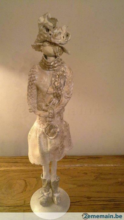 Sculpture "La Dame au chapeau" - pièce unique, Antiek en Kunst, Kunst | Beelden en Houtsnijwerken