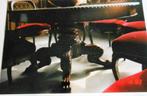 zeer mooie ovale Chippendaele tafel in mahonie, Huis en Inrichting, Tafels | Salontafels, 200 cm of meer, Zo goed als nieuw, Ophalen