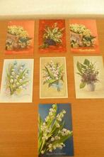 7 x Carte Muguet Porte Bonheur * Vintage, Autres thèmes, Non affranchie, Enlèvement ou Envoi, 1960 à 1980