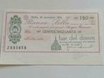 Cadeaubon van 150 lire bar del dam Milano 1976, Verzamelen, Nieuw