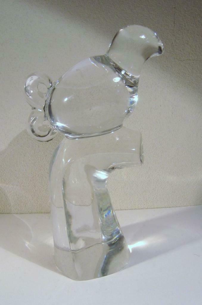 Vogel op stam glasobject van Olle Alberius voor Orrefors, Antiek en Kunst, Antiek | Glaswerk en Kristal, Ophalen