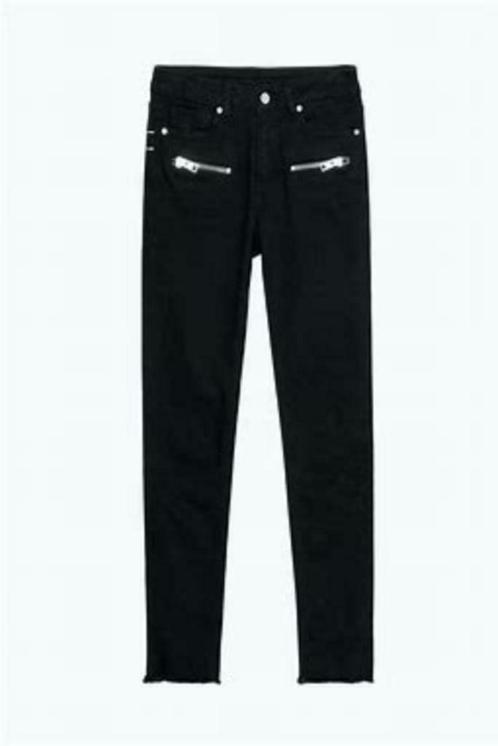 Zwarte jeans Zadig & Voltaire met toffe zakjes mt 26, Kleding | Dames, Spijkerbroeken en Jeans, Zo goed als nieuw, Overige jeansmaten