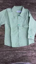 Hemdje Petit Filou 12m groen, Kinderen en Baby's, Babykleding | Maat 80, Gebruikt, Ophalen of Verzenden, Overhemdje of Bloesje