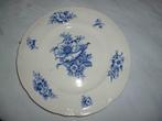 Ancienne assiette Boch La Louvière Belgium fleur bleue, Enlèvement ou Envoi