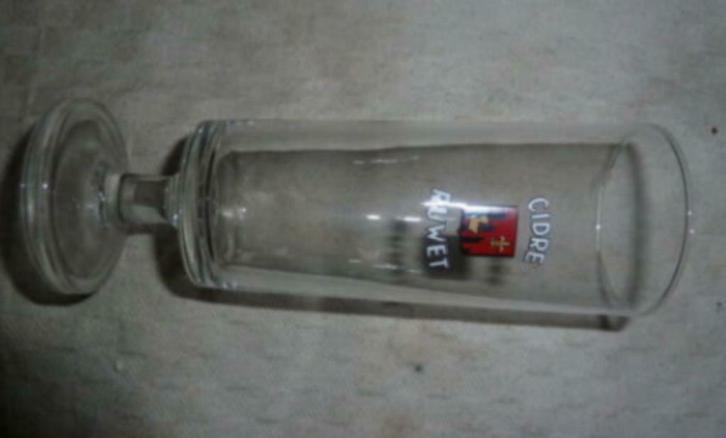 #B borrel glas Cidre Ruwet op voet, Verzamelen, Glas en Drinkglazen, Nieuw, Borrel- of Shotglas, Ophalen of Verzenden