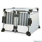 Cage de transport double ALU + cloison cage chien XXL NEUF, Envoi, Neuf