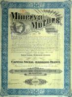 partage: Minerva Motors, Action, Enlèvement ou Envoi, Avant 1920