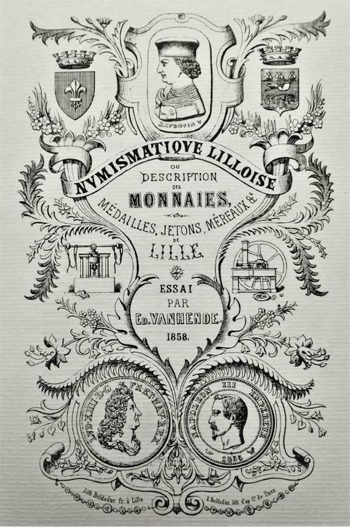 Nvmismatiqve Lilloise [Lille] - 1979 - [facsimilé anno 1858], Postzegels en Munten, Munten | Europa | Niet-Euromunten, Setje, Frankrijk