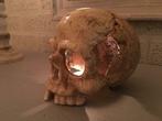 1 anatomische schedel, uit gietijzer-white-rust, Antiek en Kunst, Curiosa en Brocante, Ophalen of Verzenden