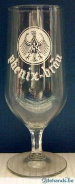 Bier brouwerij glas Phenix brau  Roelants Schaarbeek Brussel, Verzamelen, Ophalen of Verzenden, Gebruikt