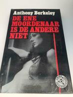 Boek / Anthony Berkeley - De ene moordenaar is de..., Gelezen, Ophalen of Verzenden