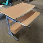 Computertafeltje pc tafeltje met uitschuifblad toetsenbord, Huis en Inrichting, Ophalen, Gebruikt, Metaal, 40 tot 80 cm