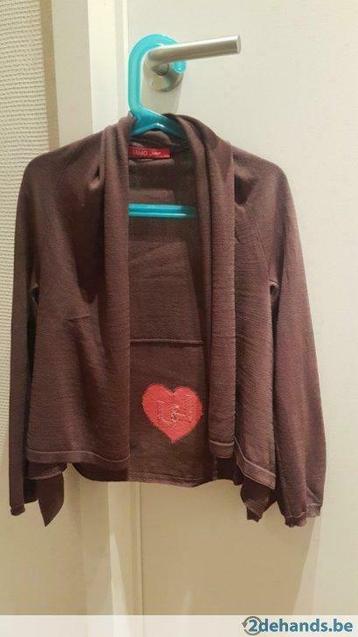meisjes Gillet liu-jo junior 8 jaar bruin (140) NIEUW, Enlèvement ou Envoi, Neuf, Fille, Pull ou Veste