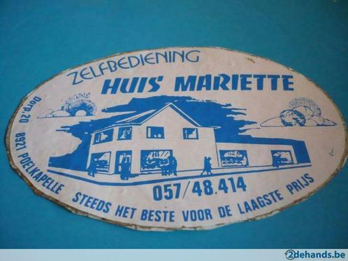 oude sticker huis mariette poelkapelle, Collections, Autocollants, Neuf, Envoi