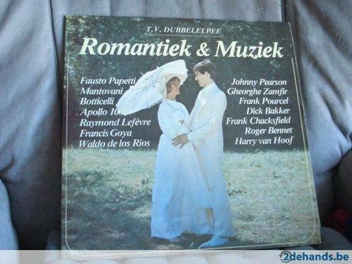 vinyl - 2 lp - romantiek & muziek : silence  and romance, CD & DVD, Vinyles | Autres Vinyles, 12 pouces, Enlèvement ou Envoi