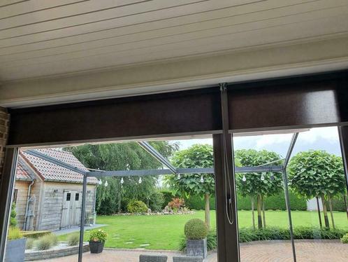 Rolgordijnen  zwart lichtdoorlatend, Huis en Inrichting, Stoffering | Gordijnen en Lamellen, Zo goed als nieuw, Zwart, Ophalen of Verzenden