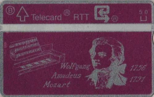 Télécarte Privée Belge P 227 & Dessin Wolfgang Amadeus Mozar, Collections, Cartes de téléphone, Enlèvement ou Envoi