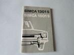 Simca 1301 S / 1501 S, Verzenden, Gelezen