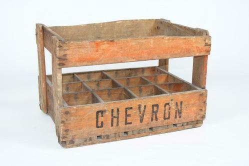 Ancienne caisse en bois de Chevron, Antiquités & Art, Curiosités & Brocante, Enlèvement